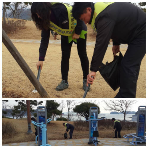 통창공원 방문 환경정화 사회공헌 전개